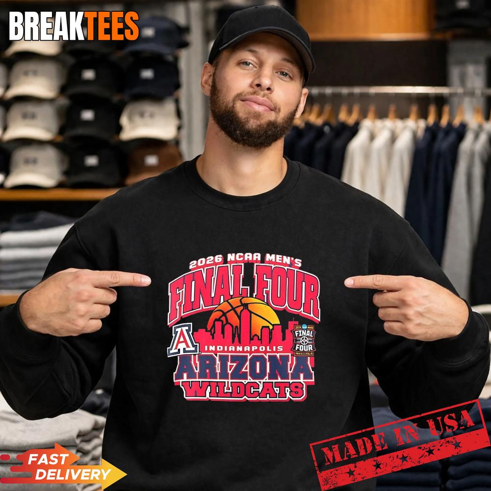 Arizona Wildcats Champion 2026 NCAA Men’s Basketball Final Four T-Shirt