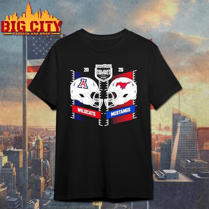 Arizona Wildcats vs. SMU Mustangs 2026 Holiday Bowl head to head Shirt