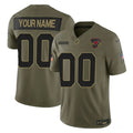 Arizona Cardinals Active Player Custom Olive 2025 F.U.S.E. Salute to Service