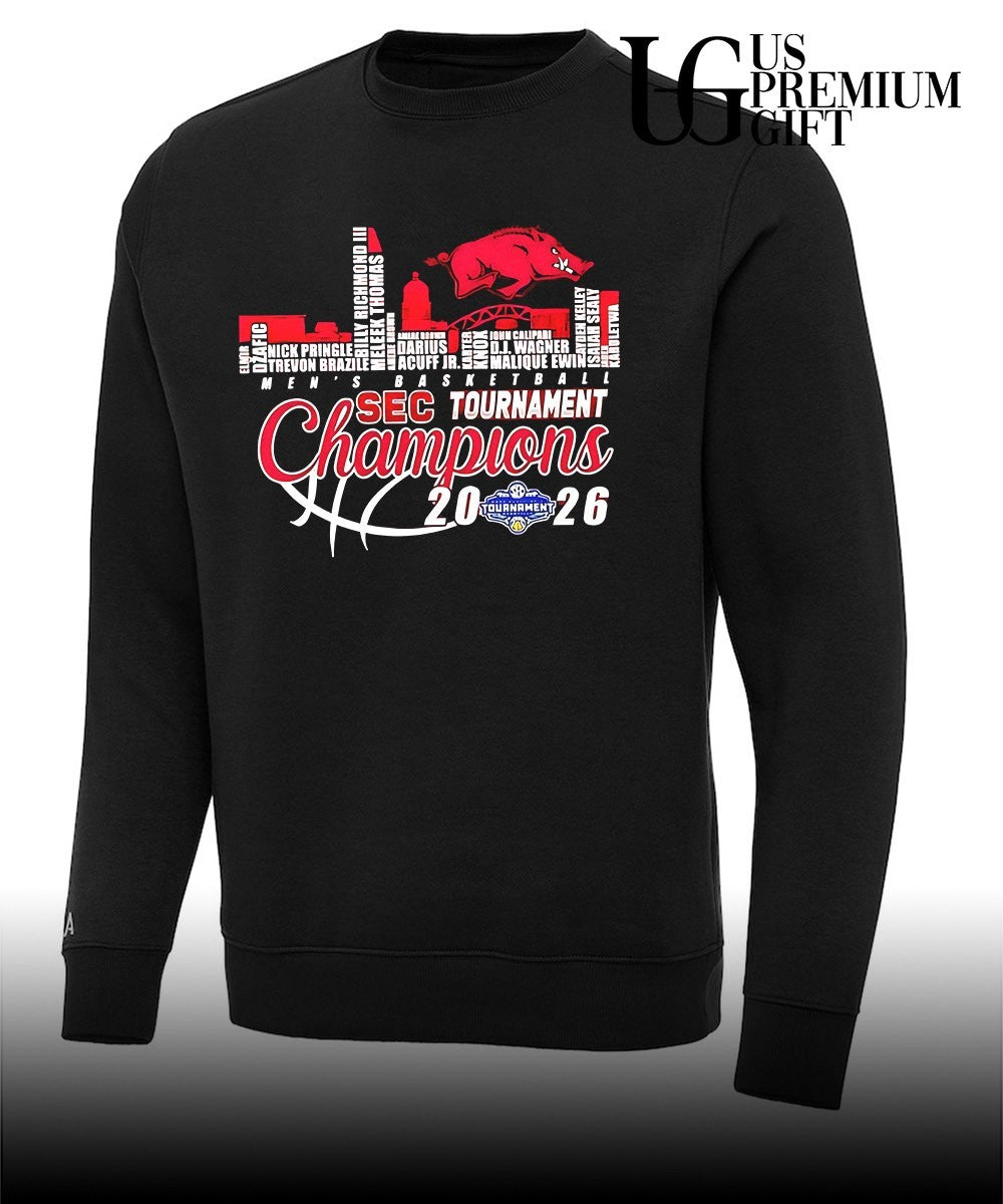 Arkansas Razorbacks 2026 SEC Men’s Basketball Tournament Champions vintage shirt