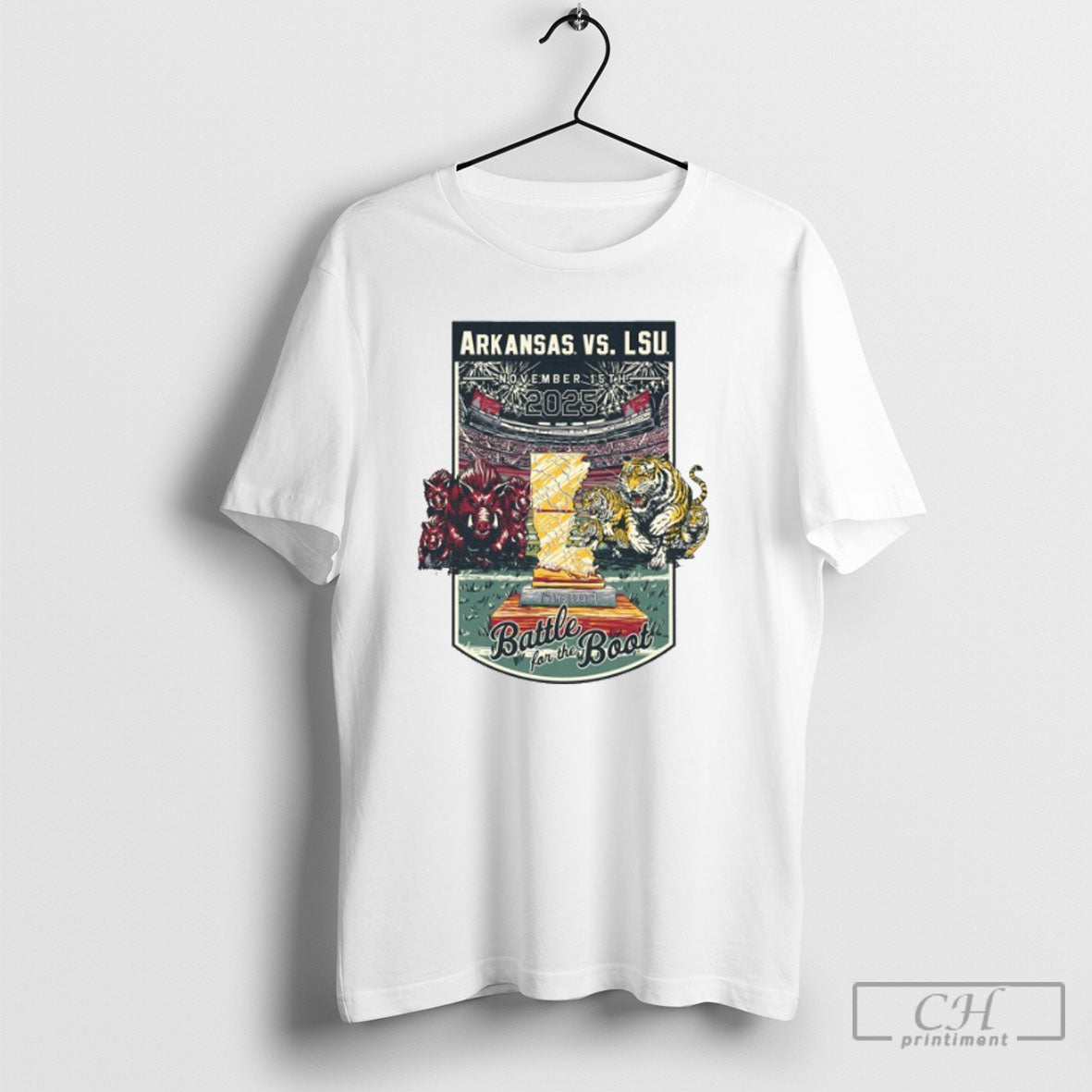 Arkansas Vs Lsu Game Day 2025 November 15th T Shirt Tee