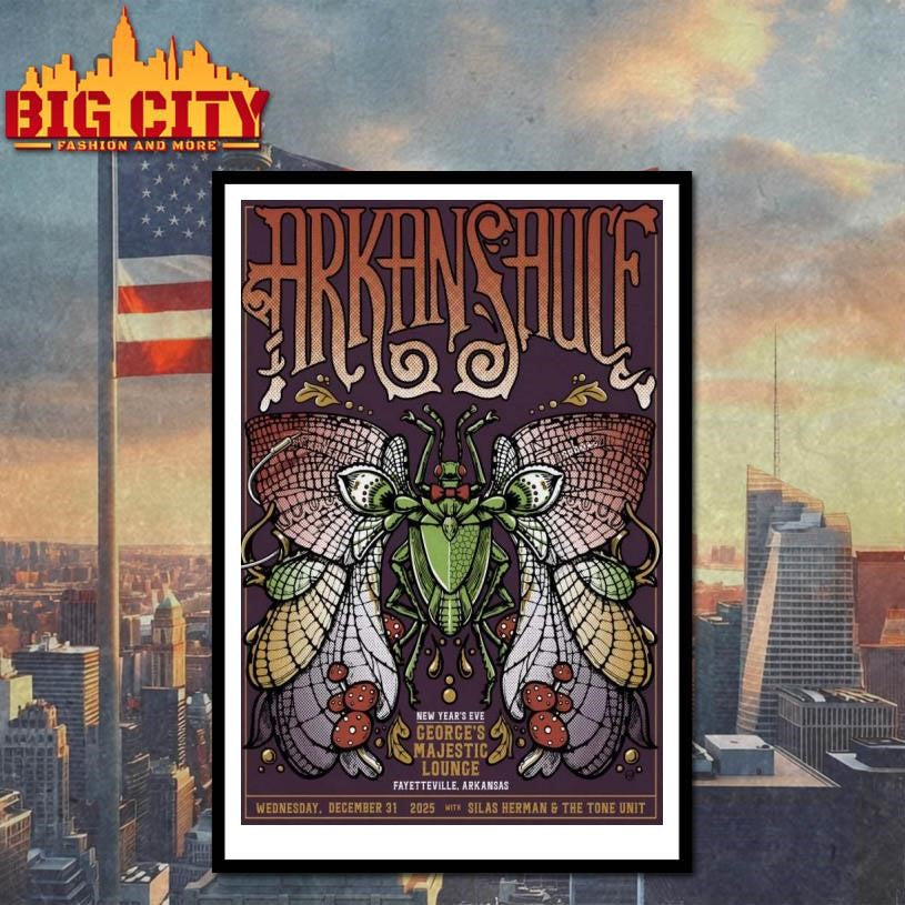 Arkansauce 12.31.2025 Fayetteville AR NYE Poster Shirt
