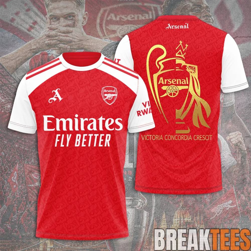 Arsenal 2X EPL UCL Champions 25-26 Shirt