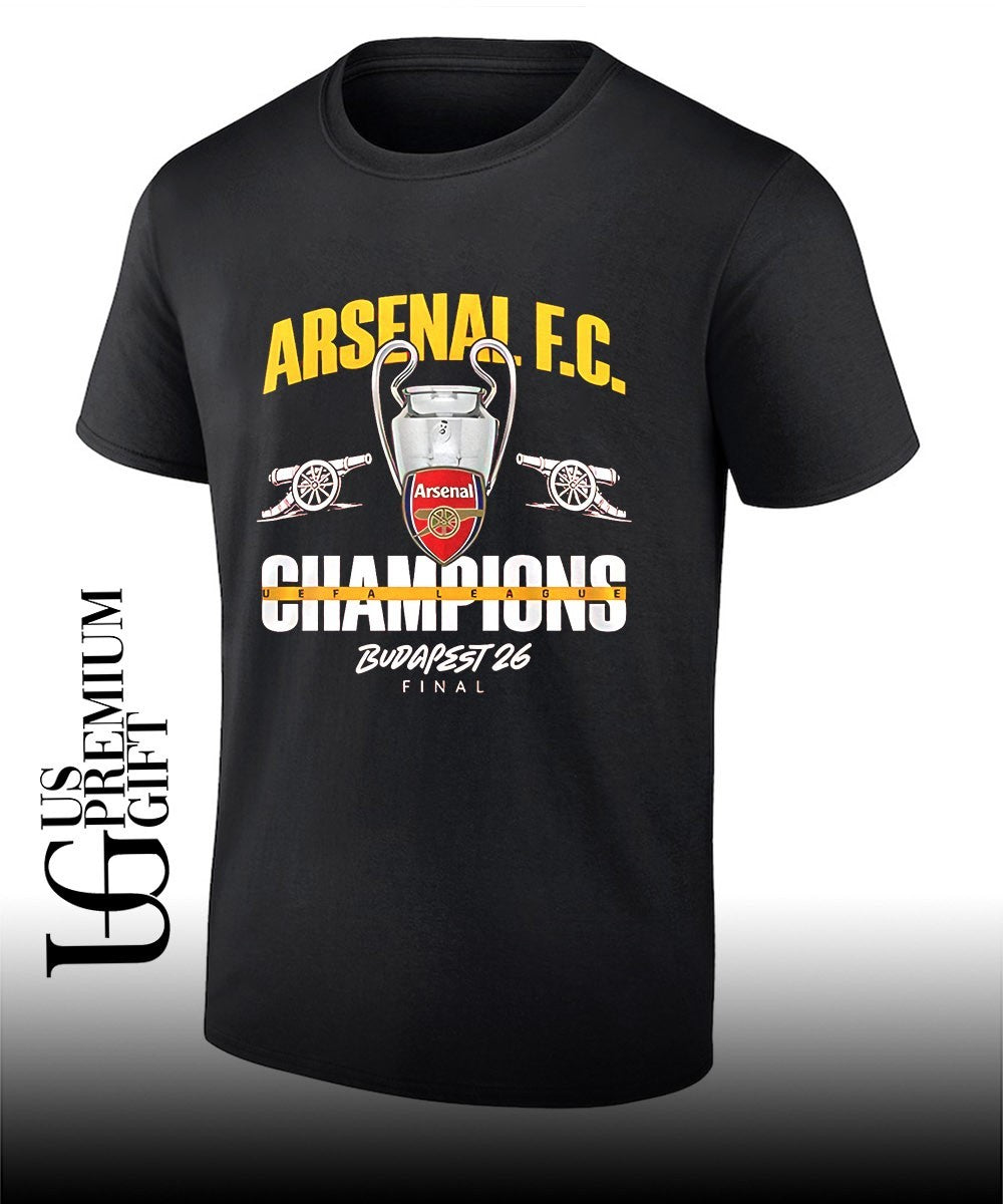 Arsenal FC Champions UEFA League 2026 Kings of Europe shirt