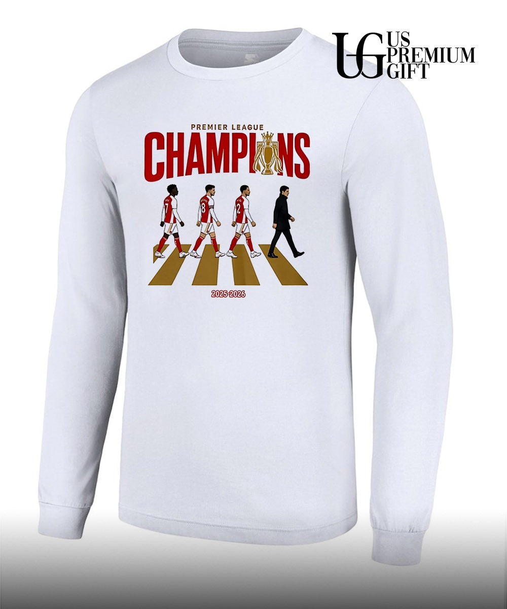 Arsenal Premier League Champions 2025-2026 abbey road shirt