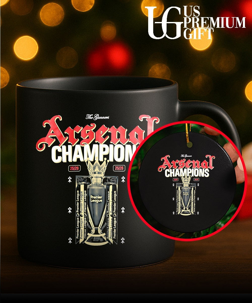 Arsenal Premier League Champions 2025- 2026 trophy shirt