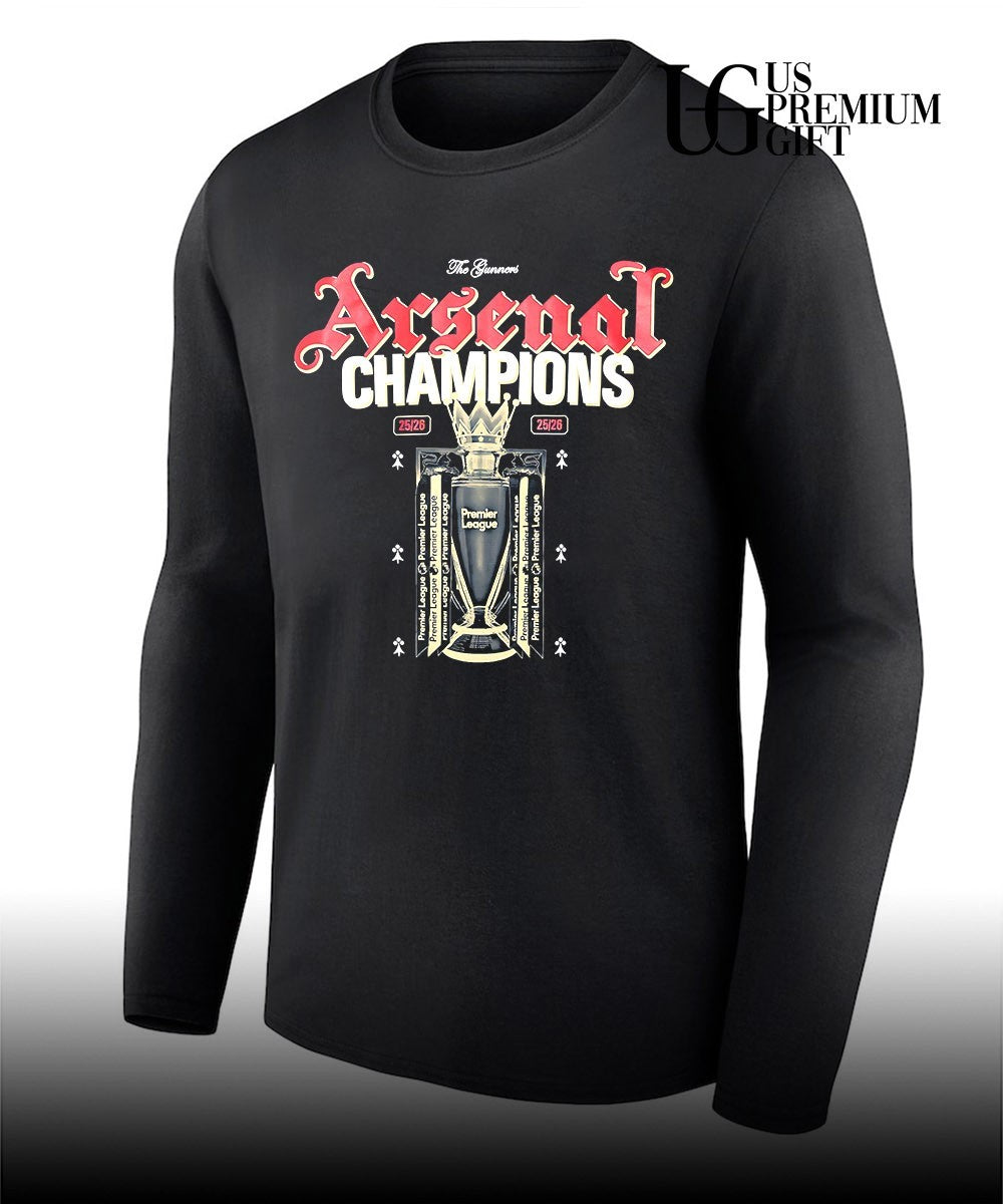 Arsenal Premier League Champions 2025- 2026 trophy shirt