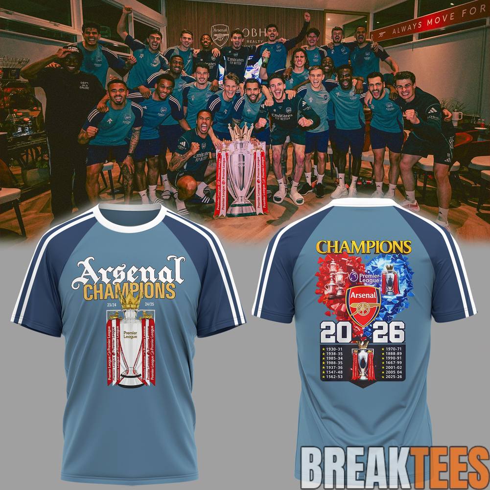 Arsenal Premier League Champions 25-26 Shirt