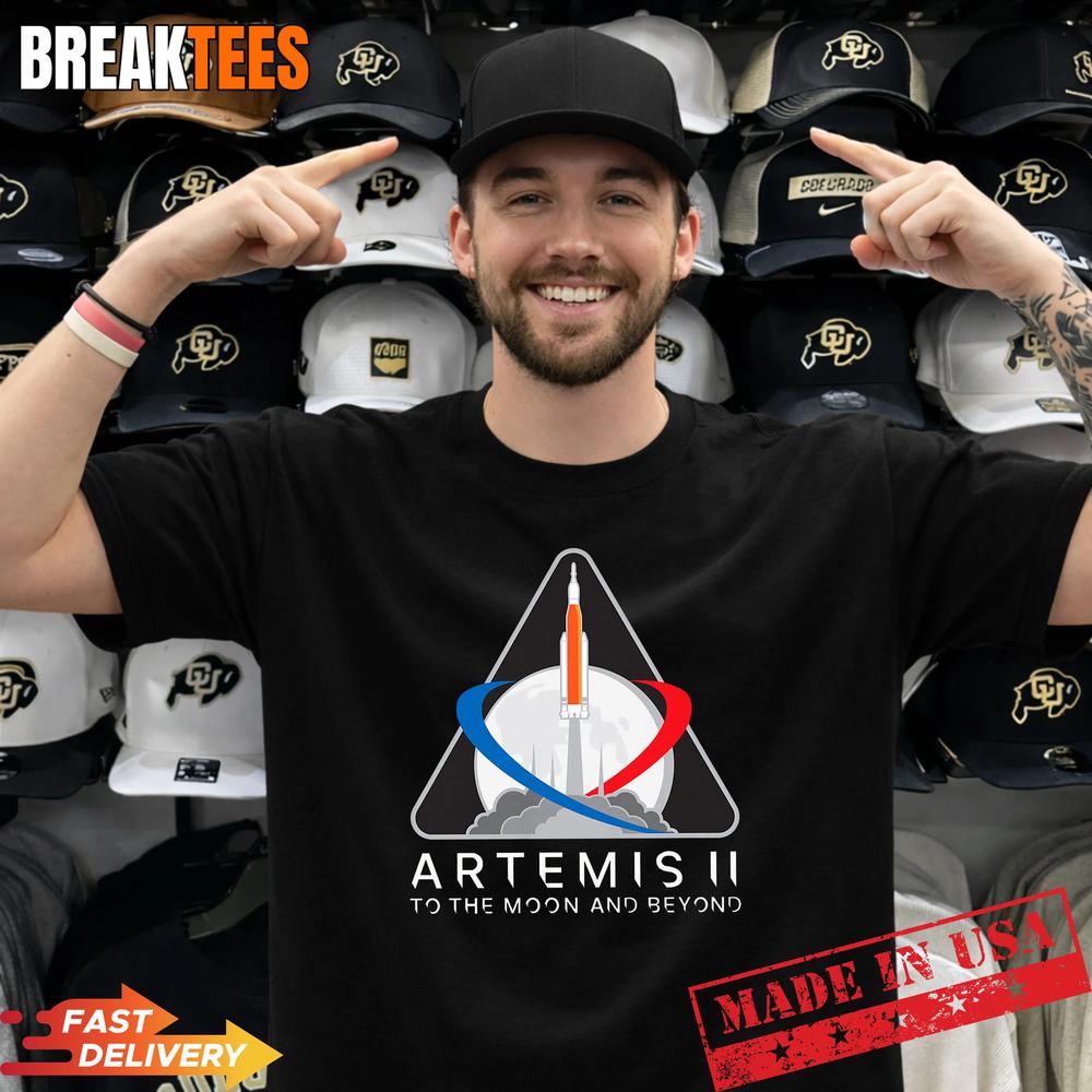 Artemis 2 Patch Mission Badge SLS Rocket Launch System T-Shirt