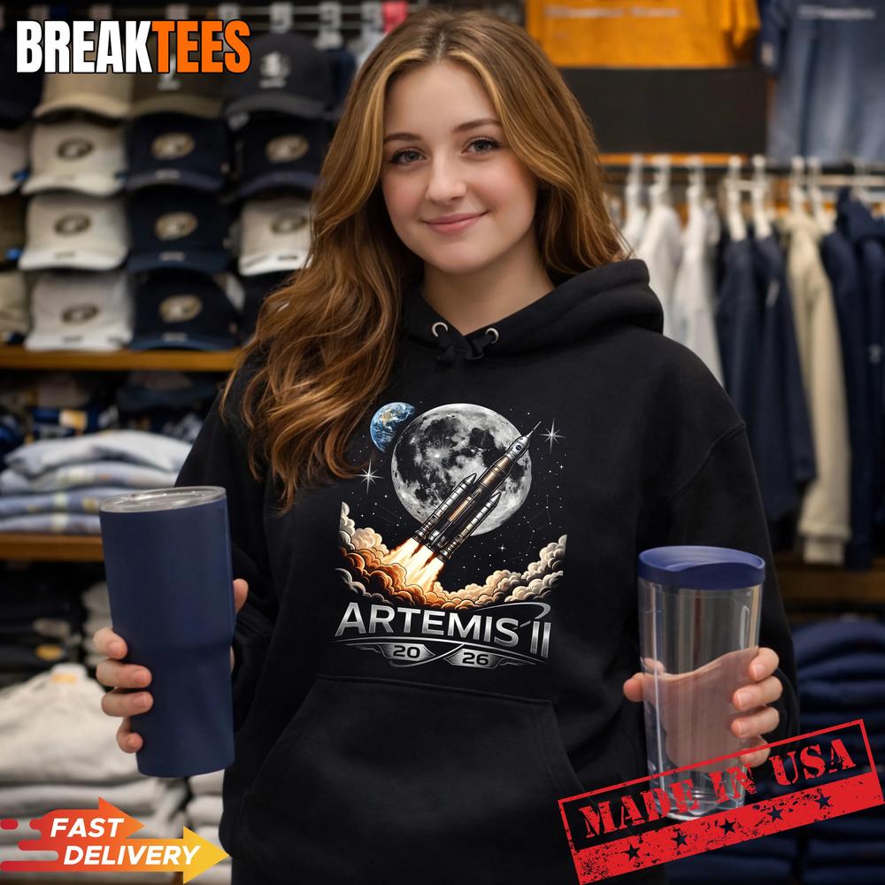Artemis II Launch to The Moon Space Mission 2026 Shirt