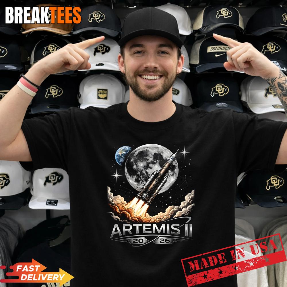 Artemis II Launch to The Moon Space Mission 2026 Shirt