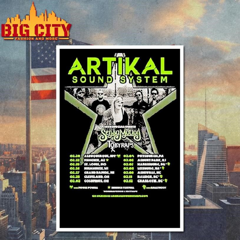 Artikal Sound System February March Tour 2026 Shirt