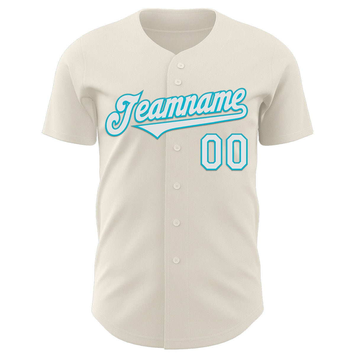 Custom Cream White-Lakes Blue 3D Geo Law Live Long Authentic Baseball Jersey