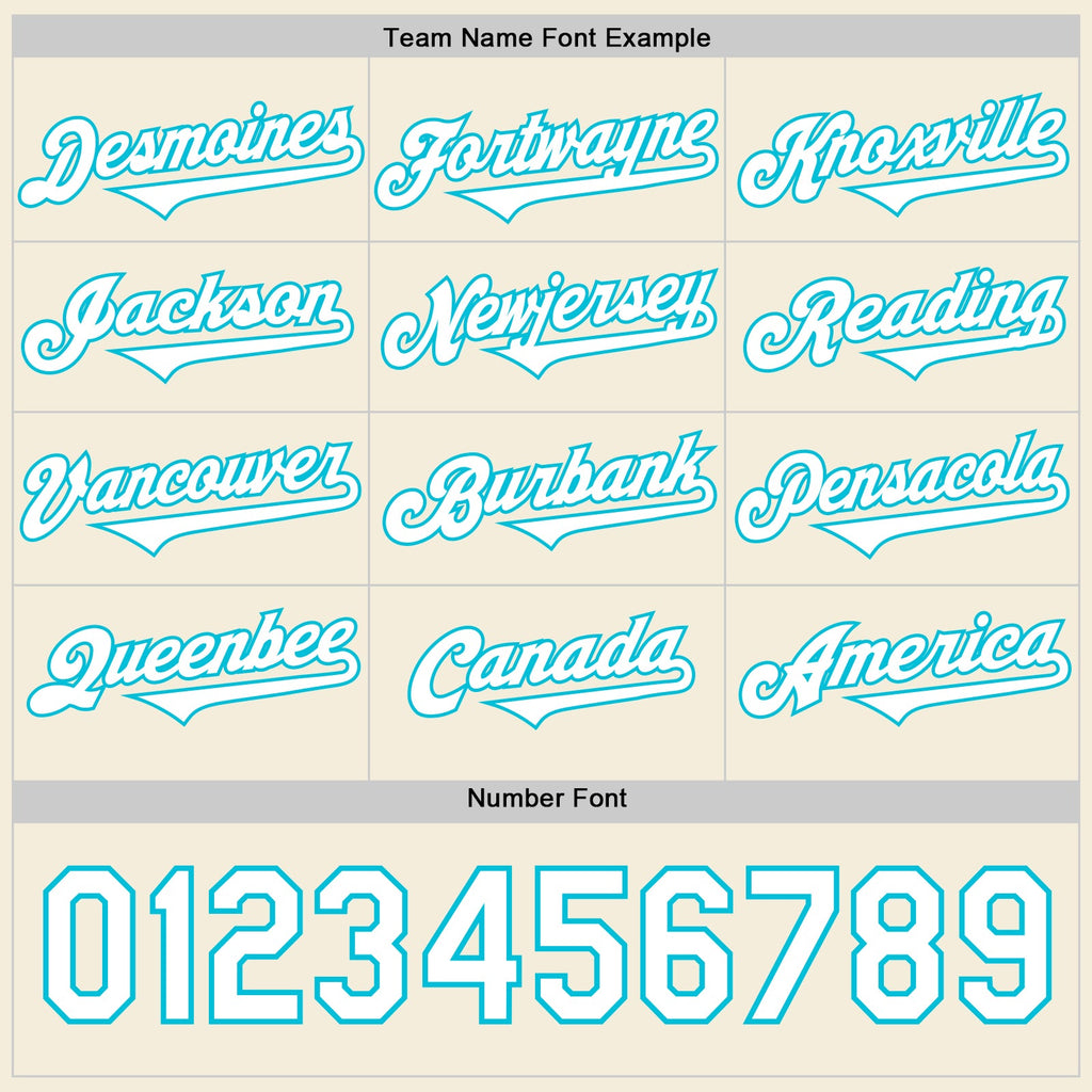 Custom Cream White-Lakes Blue 3D Geo Law Live Long Authentic Baseball Jersey