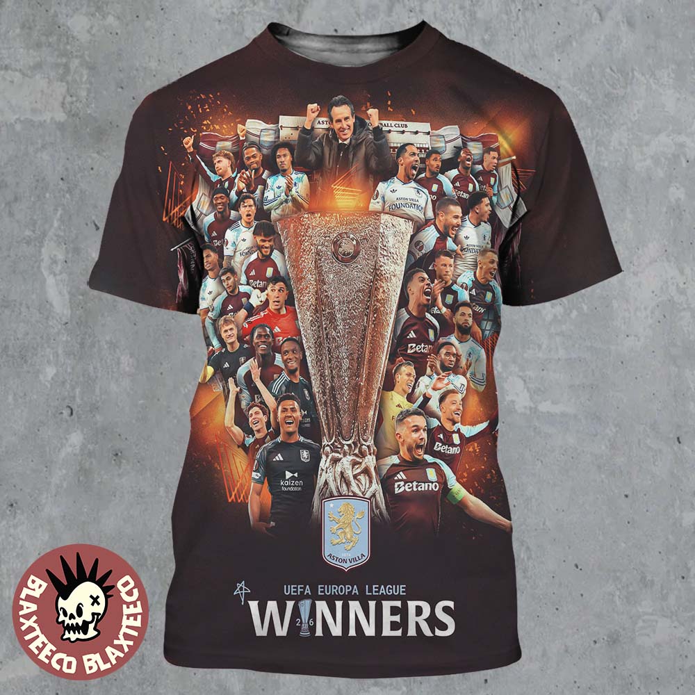 Aston Villa 2026 Istanbul Final UEFA Europa League Winners All Over Print Shirt