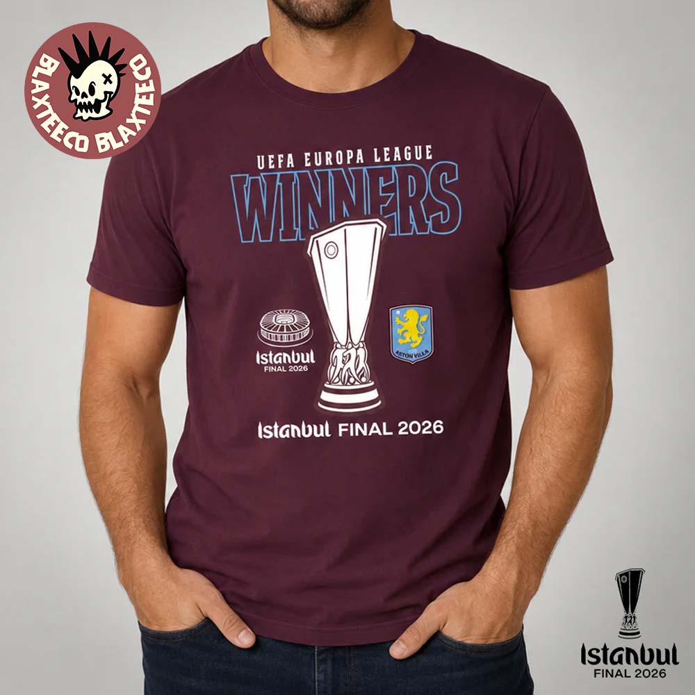 Aston Villa Istanbul 2026 UEL Final Winners T-Shirt