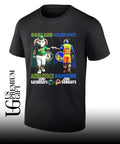 Athletics on Saturdays fist bump Golden State Warriors on Sundays city skyline 2026 mascot shirt