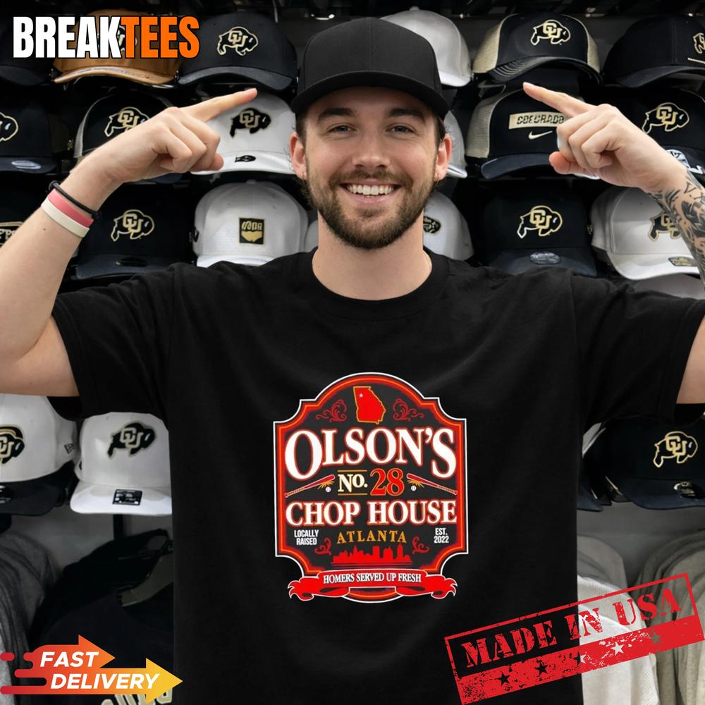 Atlanta Braves Baseball Matt Olson’s Chop House T-Shirt