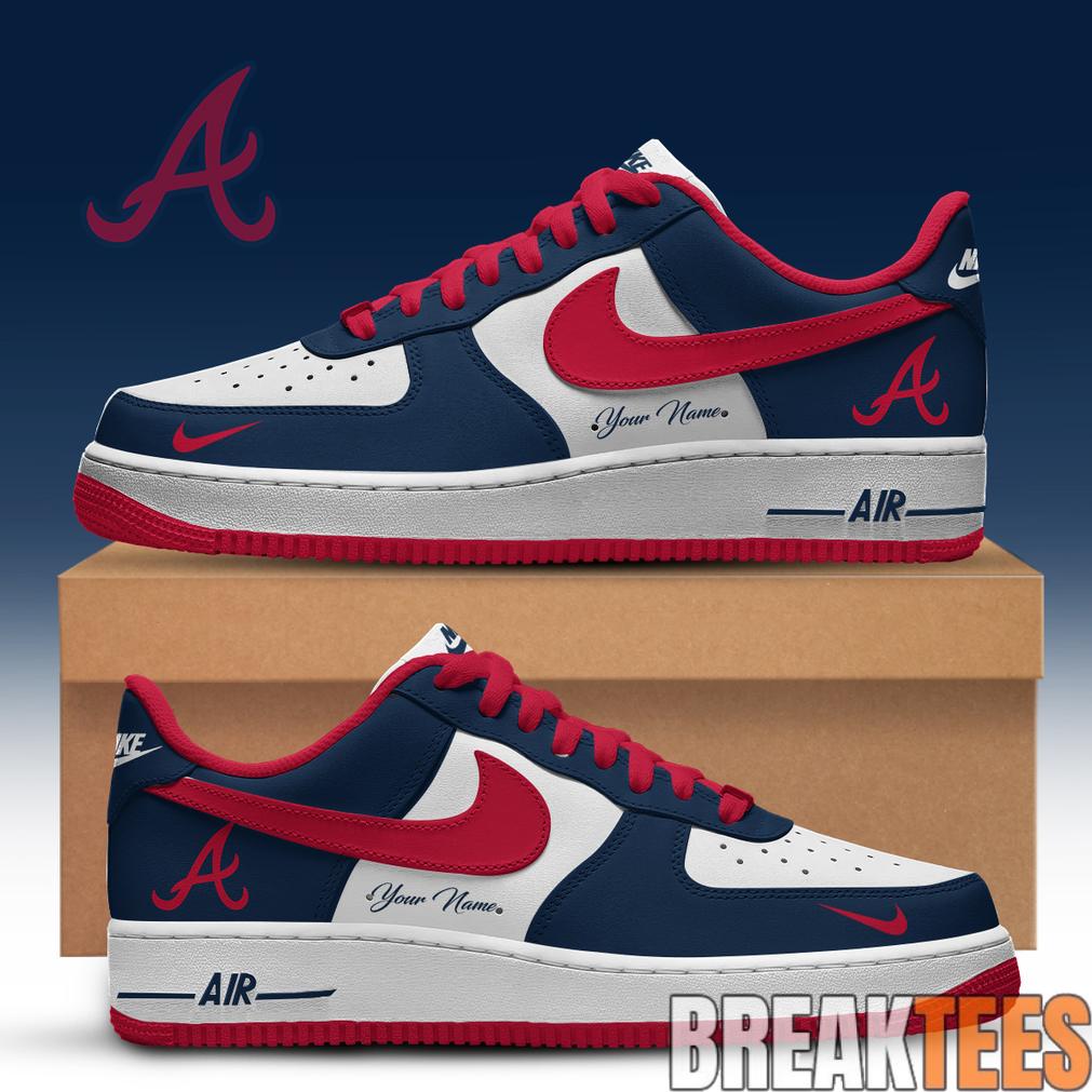 Atlanta Braves Special Edition Air Force 1 Low Custom For Fans