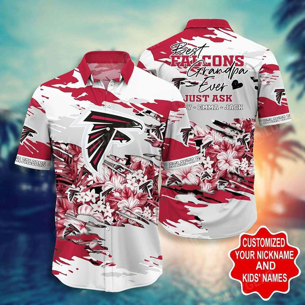 Atlanta Falcons Hawaiian Shirt Best Grandpa Ever Gift 459910