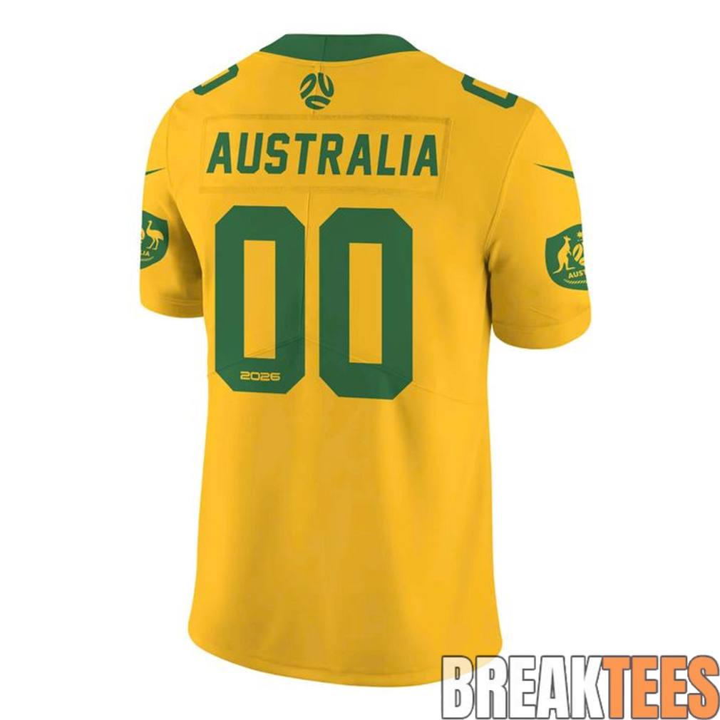 Australia National Team x NFL Road Custom Football Jersey