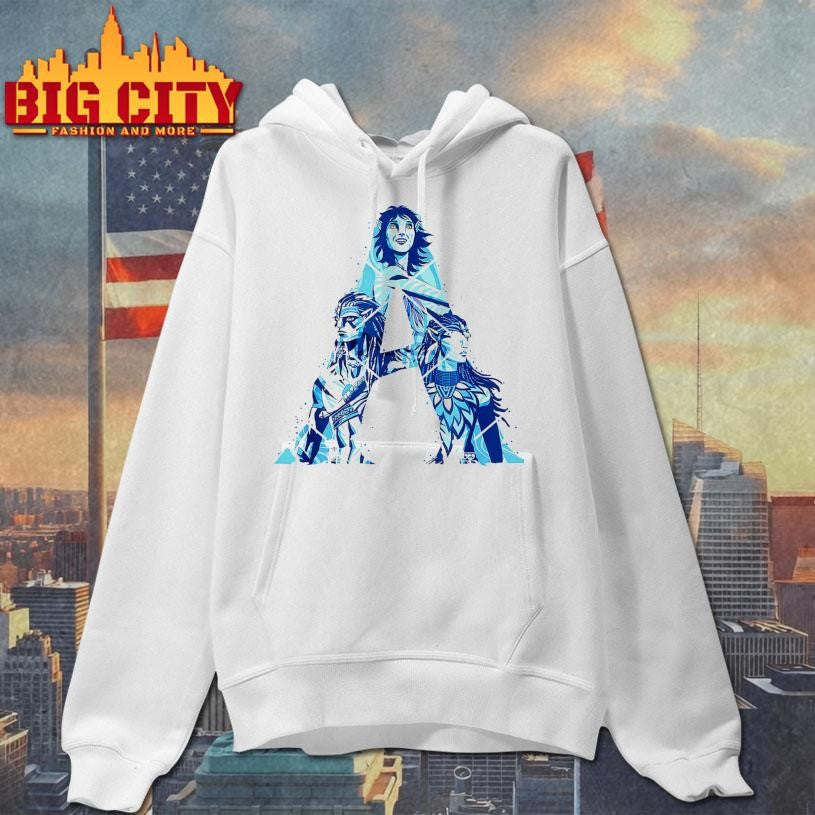 Avatar Fire And Ash Jake Sully Neytiri &amp; Kiri Movie Logo shirt