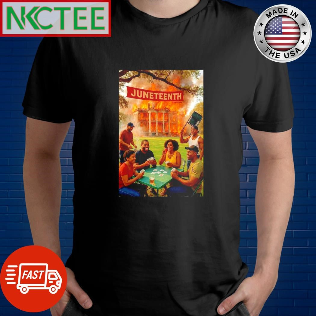Awesome Juneteenth fire paint shirt