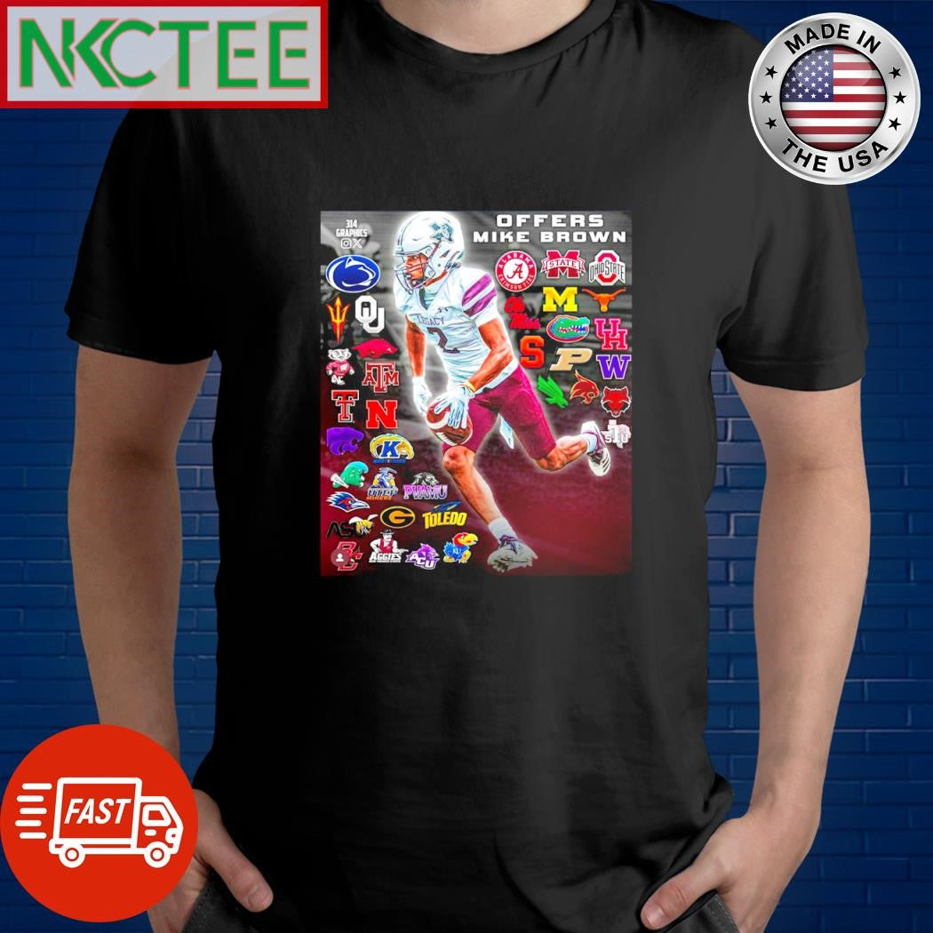 Awesome Offers Mike Brown all team logo graphic shirt