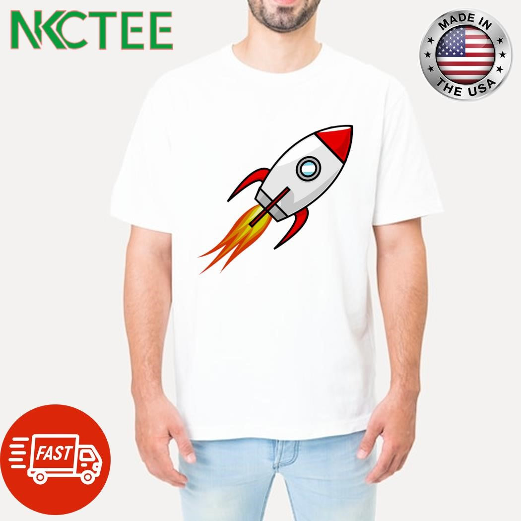 Awesome Rocket fly paint shirt