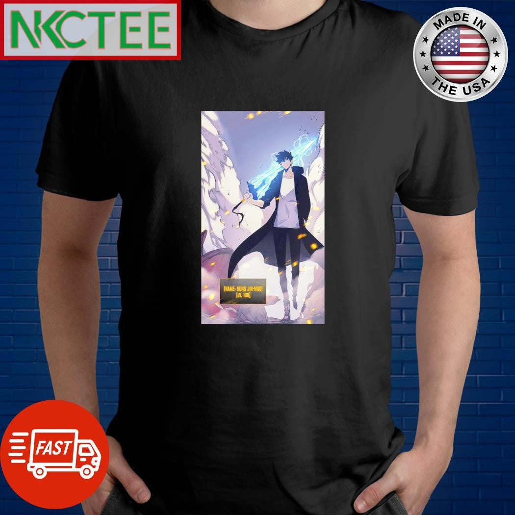 Awesome Solo Leveling Sung Jin-woo LV 100 shirt