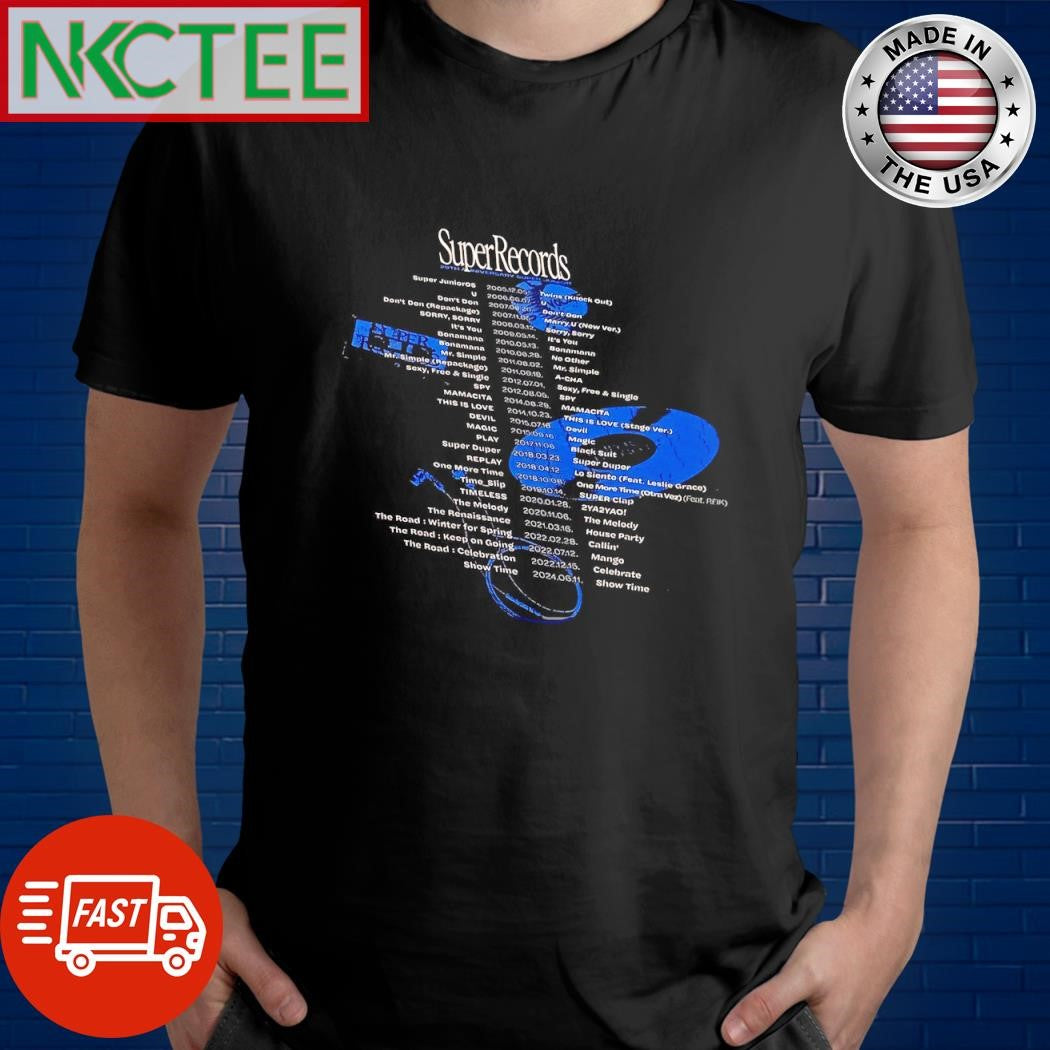 Awesome SuperRecords 20th Anniversary Super Junior U Don’t Don’t Don’t Don’t (Repackage) 2006.12.05 shirt