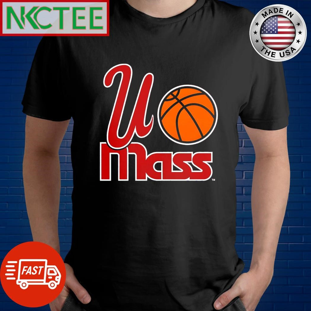 Awesome U Mass Minutemen Basketball ball shirt