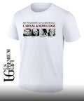 Aziz Ansari wearing Carnal Knowledge shirt