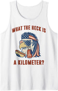 What The Heck is A Kilometer Mullet Eagle Tank Top