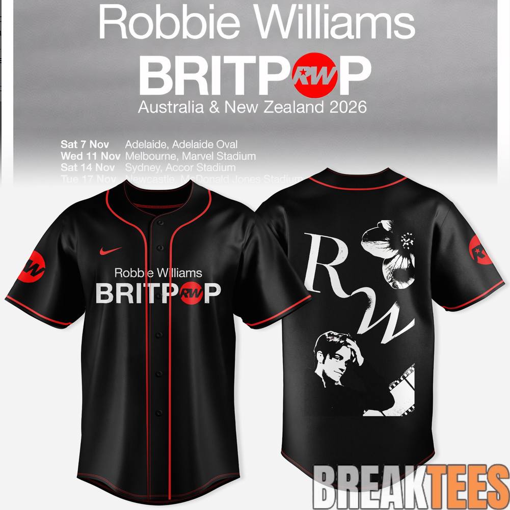 BRITPOP World Tour – Australia & New Zealand Baseball Jersey
