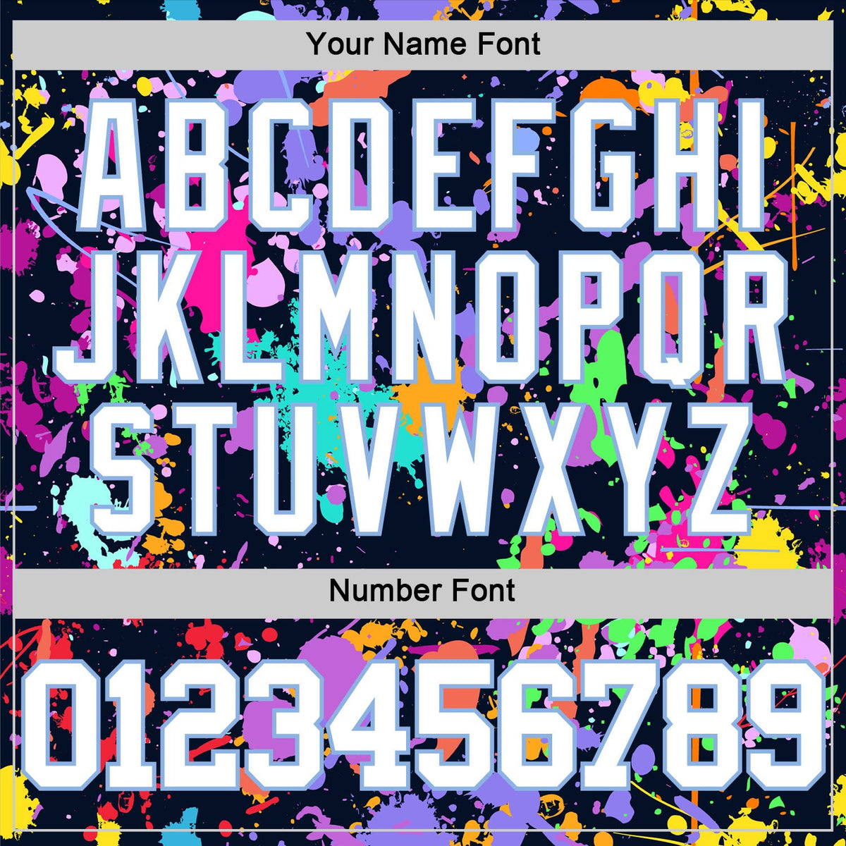 Custom Graffiti Pattern White Light Blue-Black Splash Round Neck Sublimation Basketball Suit Jersey