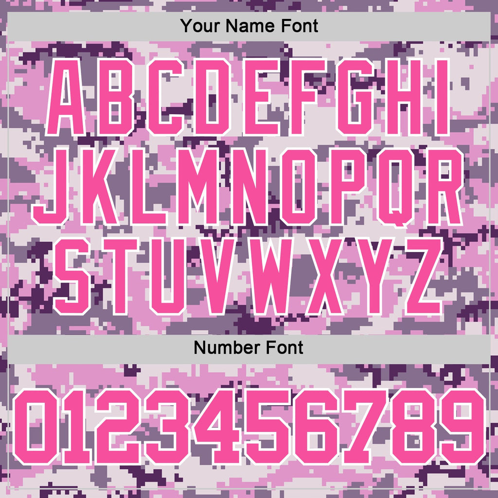 Custom Camo Pink-White Round Neck Sublimation Salute To Service Basketball Suit Jersey
