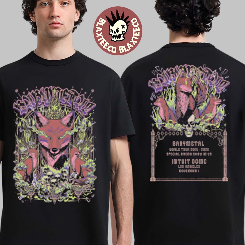 Babymetal Los Angeles 2025 Pop Up Shop Tee At Intuit Dome On November 1 2025 Fox Chapel T-Shirt