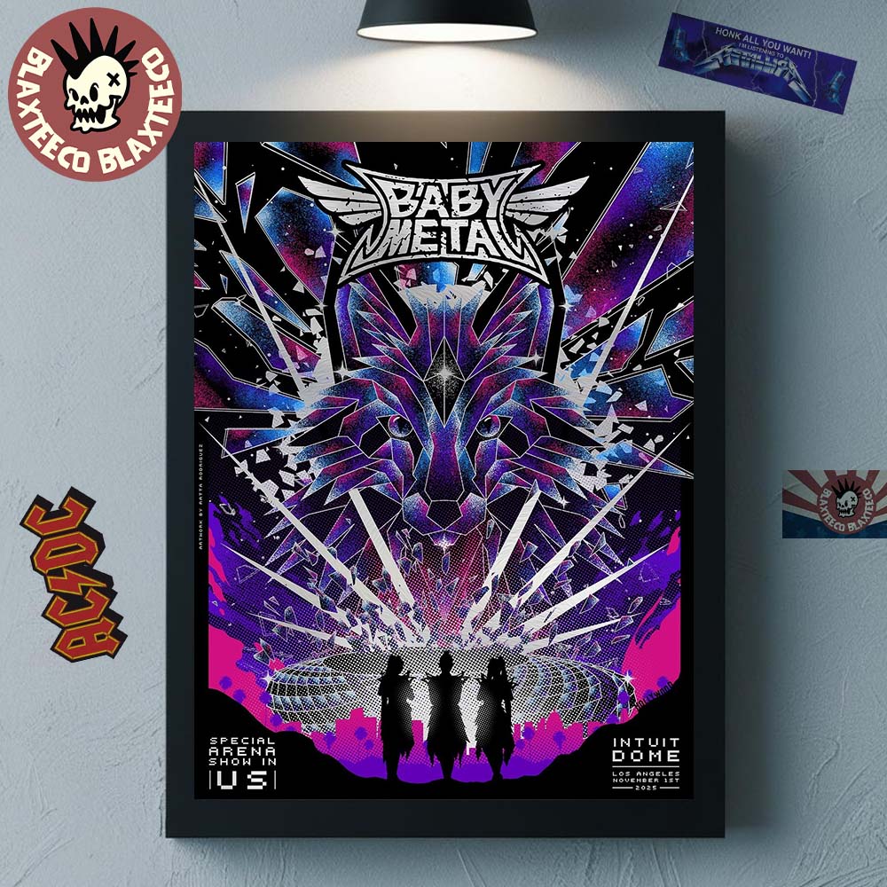Babymetal Los Angeles Concert Poster At Intuit Dome Special Arena Show In US Pop Up Shop On November 1 2025 Home Decor Poster Canvas