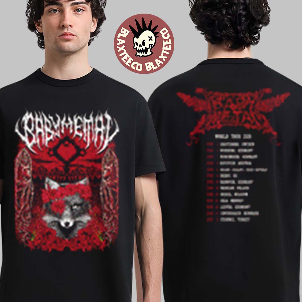 Babymetal World Tour 2026 UK And EU Merch Midsummer Two Sided T-Shirt