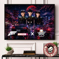 Babymetal x Forza Horizon 6 White Flame Tracklist Decor Poster Canvas