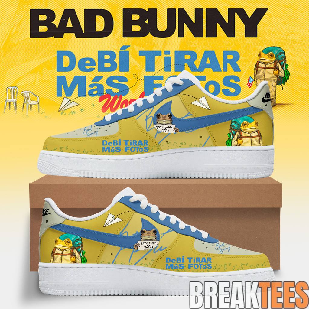 Bad Bunny DeB TiRAR MS FOToS World Tour 2026 Air Force 1