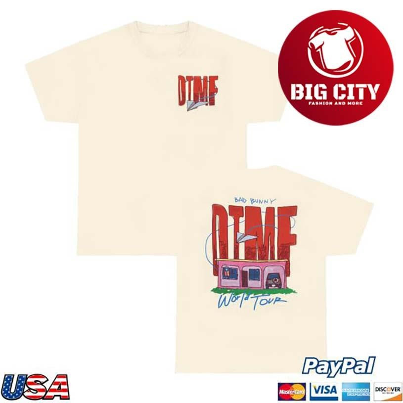Bad Bunny World Tour Graphic Two Sided Shirt