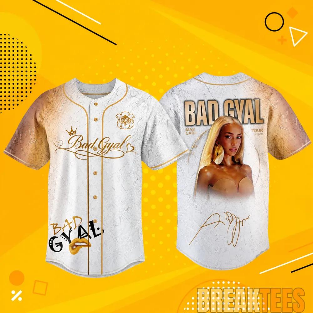 Bad Gyal Mas Cara World Tour 2026 Baseball Jersey