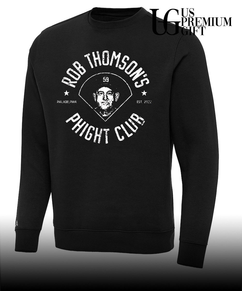Bailey Falter wearing rob thomson’s phight club shirt
