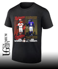 Baltimore Orioles on Saturdays fist bump Baltimore Ravens on Sundays city skyline 2026 mascot shirt