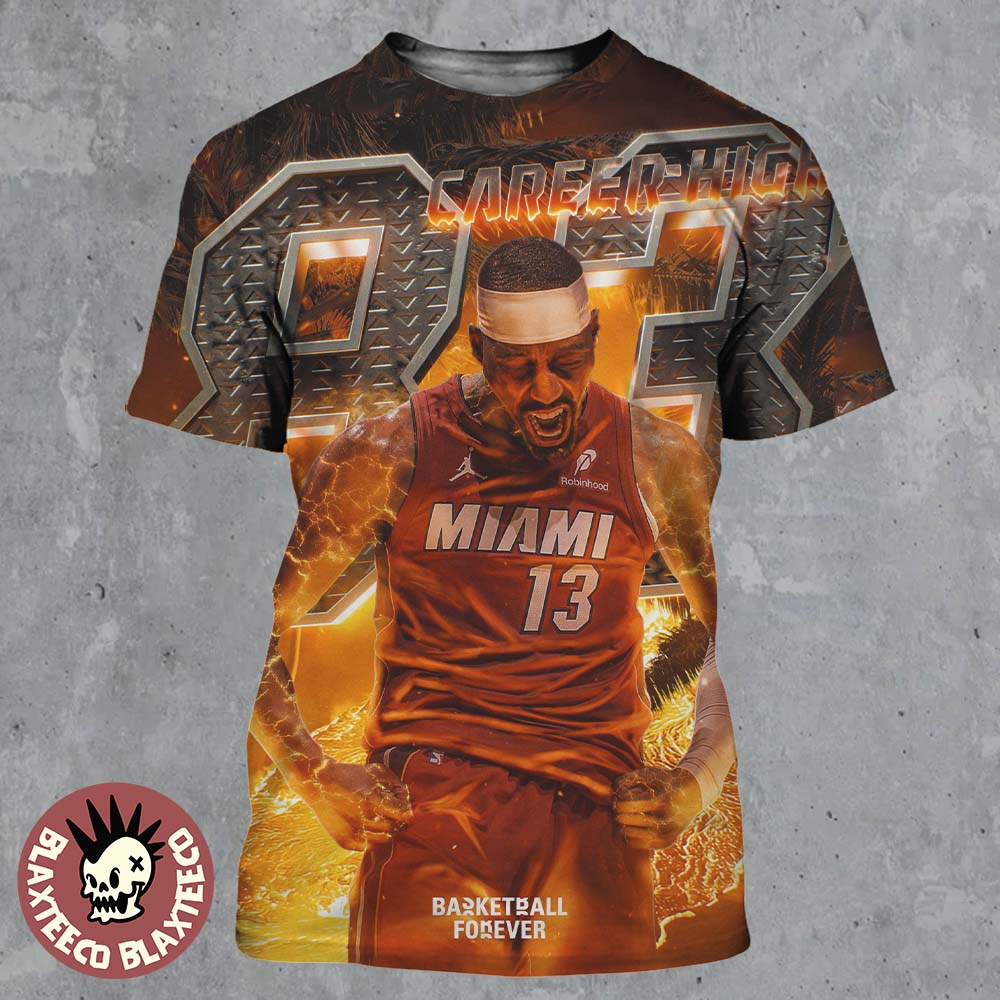 Bam Adebayo Miami Heat Goes Nuclear 83 Career High Second Most Points In NBA History All Over Print Shirt