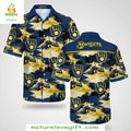 Milwaukee Brewers Hawaiian Shirt Beachside Baseball Sunset Palm Apparel