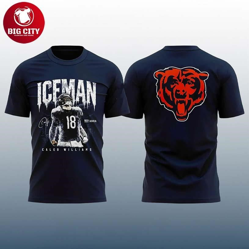 Bears Caleb Williams Iceman 2025 Two Sided Shirt