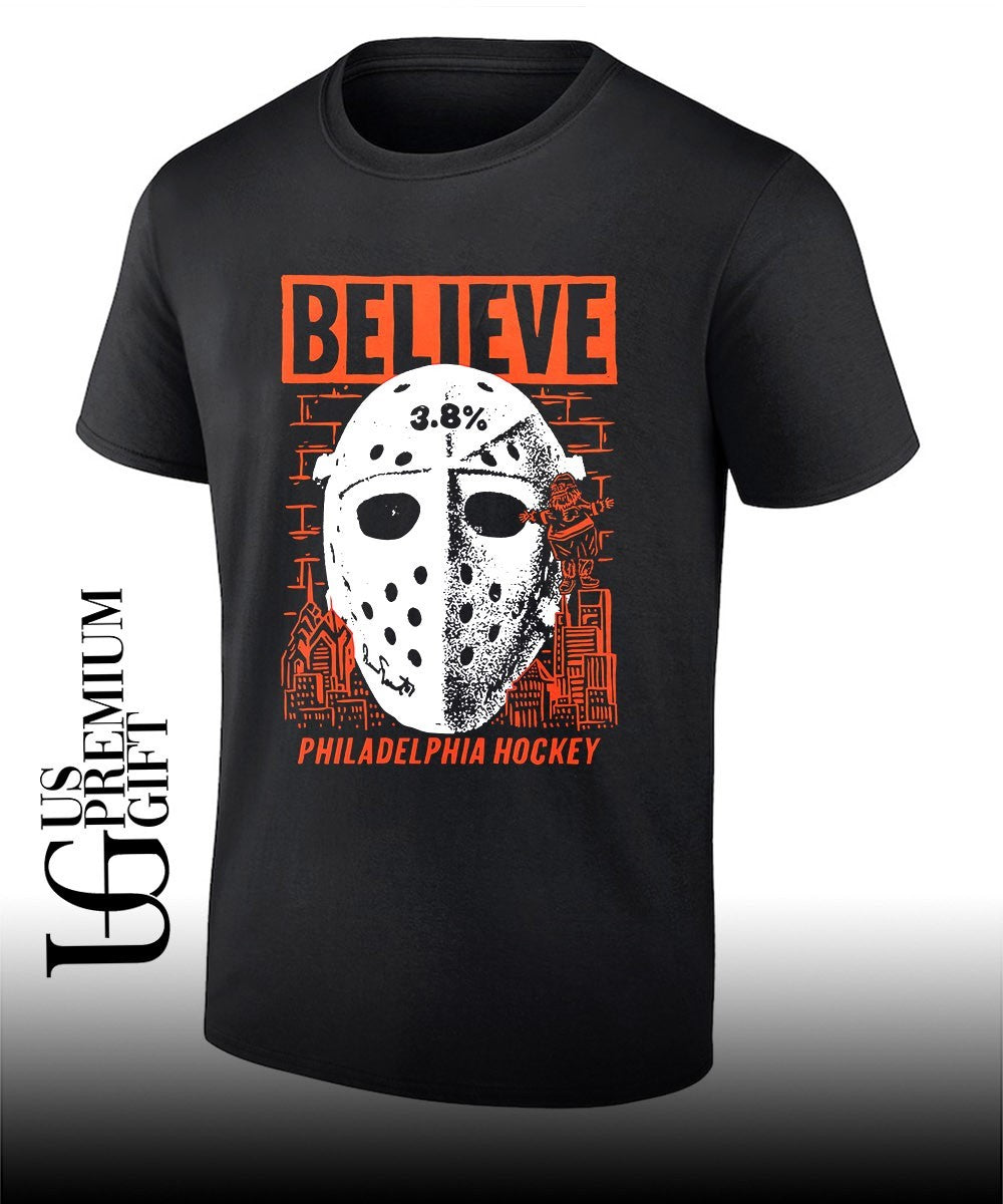 Believe 3.8 percent Mask Philadelphia Flyers Hockey NHL 2026 shirt